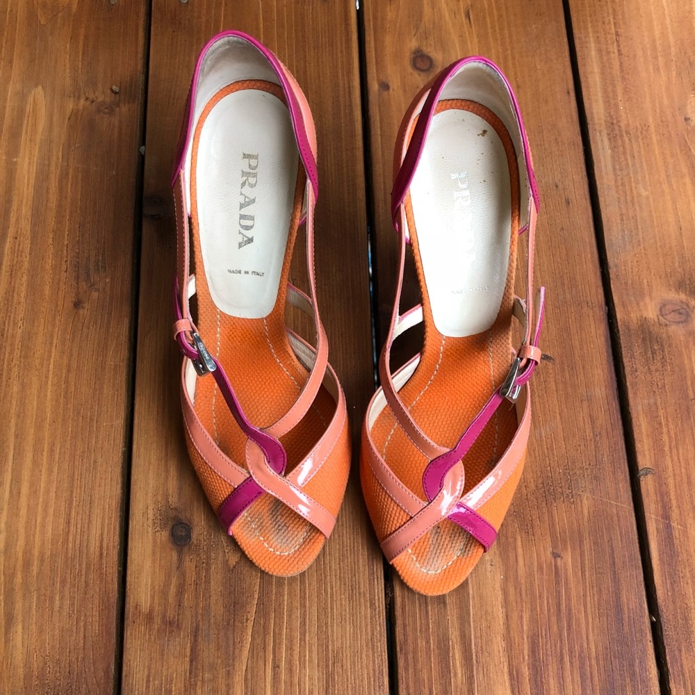 Prada strap heels